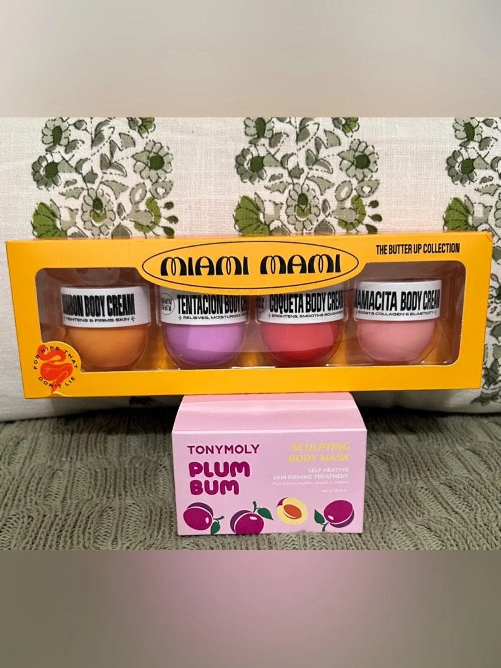 NEW Wellness Bundle Bebe Bag, Various Body Butters & Purple Cold Therapy Roller